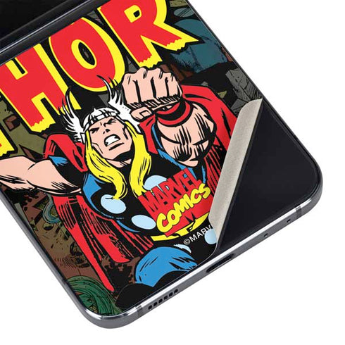 Marvel Classic Comics The Mighty Thor Vintage Galaxy Z Flip5 5G Skin